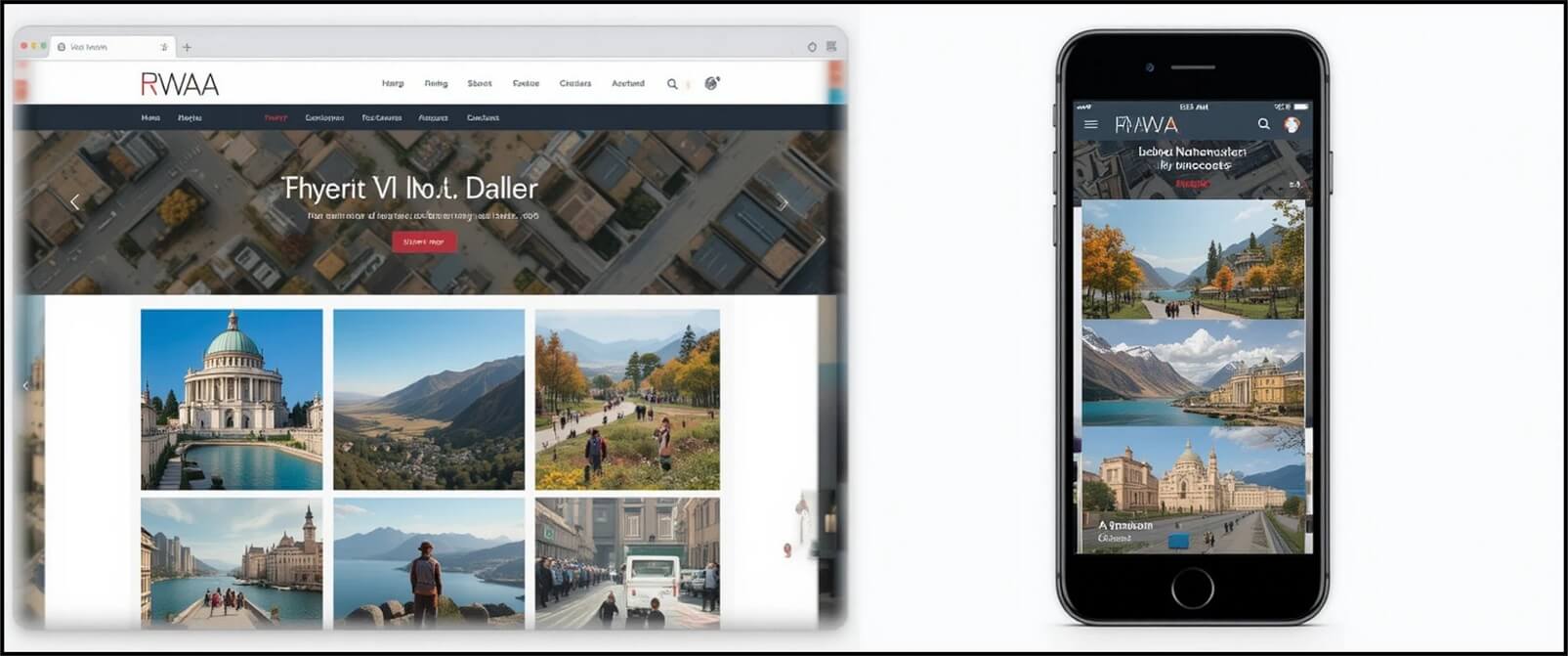 images are responsive and optimized for both desktop and mobile devices